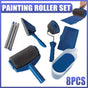 8Pcs/Set Pro Paint Roller Brush Handle Flocked Edger Wall Painting Hand Tool V528-ROLLERBRUSH-798575