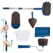 8Pcs/Set Pro Paint Roller Brush Handle Flocked Edger Wall Painting Hand Tool V528-ROLLERBRUSH-798575