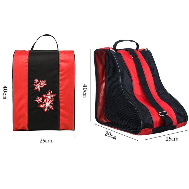 Rollerblading Ice Skate Carry Bag with Adjustable Shoulder Strap for All Ages - Pink V528-ROLLERSKATINGBACKPACK-PINK-750535