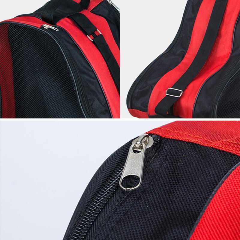 Rollerblading Ice Skate Carry Bag with Adjustable Shoulder Strap for All Ages - Red V528-ROLLERSKATINGBACKPACK-RED-835549