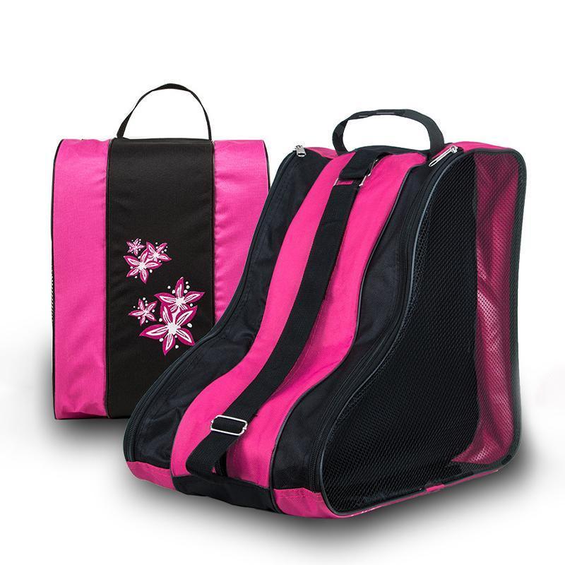 Rollerblading Ice Skate Carry Bag with Adjustable Shoulder Strap for All Ages - Red V528-ROLLERSKATINGBACKPACK-RED-835549