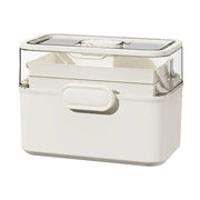 Large Capacity 3 Layer Medicine Box Family Medical Storage Case First Aid Supply V528-ROLLING-38CM-281249