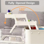 Large Capacity 3 Layer Medicine Box Family Medical Storage Case First Aid Supply V528-ROLLING-38CM-281249