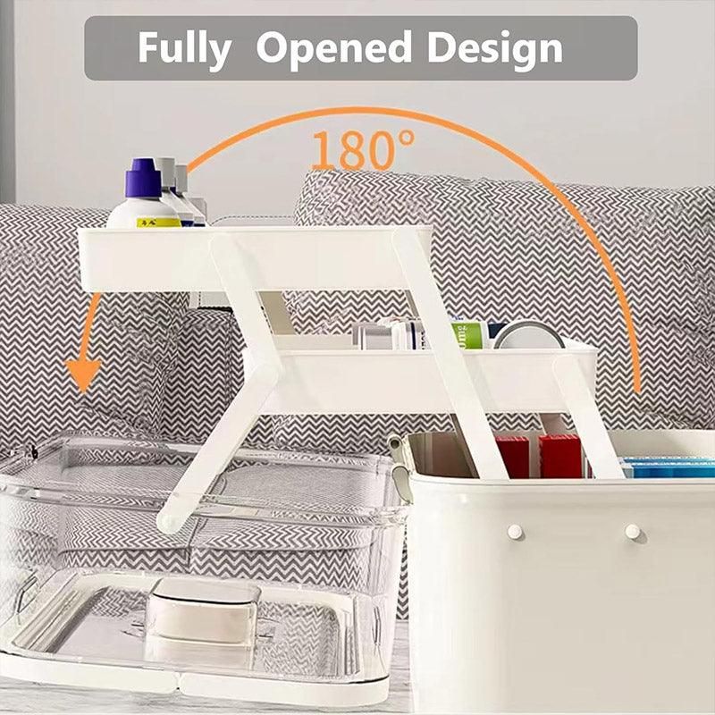 Large Capacity 3 Layer Medicine Box Family Medical Storage Case First Aid Supply V528-ROLLING-38CM-281249