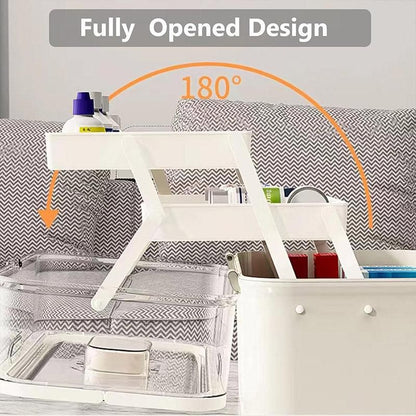 Large Capacity 3 Layer Medicine Box Family Medical Storage Case First Aid Supply V528-ROLLING-38CM-281249