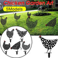 Garden Ornaments Chicken Yard Art Garden Backyard Lawn Decor Gift Easter Deco - E V528-ROOSTER-E-94575
