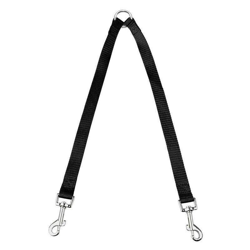 2 Way Double Dual Dog Leash Walk 2 Dogs With One Lead Coupler Nylon Harness - Blue V528-ROPE-BLUE-79277