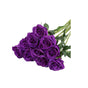 10pcs Artificial Silk Simulation Rose Flowers - Wedding Party Home Decorations - Purple V528-ROSE-PURPLE-10PCS-422298