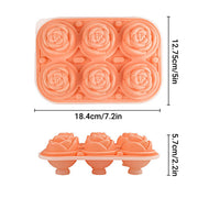 Large Ice Cube Tray Rose Maker Silicone Mold Whiskey Chocolate Jelly Mould DIY - Green V528-ROSES-GREEN-700667