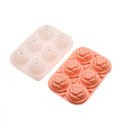 Large Ice Cube Tray Rose Maker Silicone Mold Whiskey Chocolate Jelly Mould DIY - Pink V528-ROSES-TH-607495