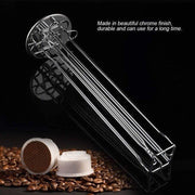 40 Capsules Rotating Coffee Pod Holder Rack for Nespresso Chrome Countertop Stand V528-ROTARYCOFFEESTAND-SILVER-16002