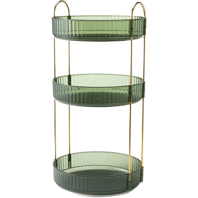 Rotating Cosmetic Organiser Home Storage Shelf Box for Makeup and Beauty Product - Amber V528-ROTATE-AMBER-631376