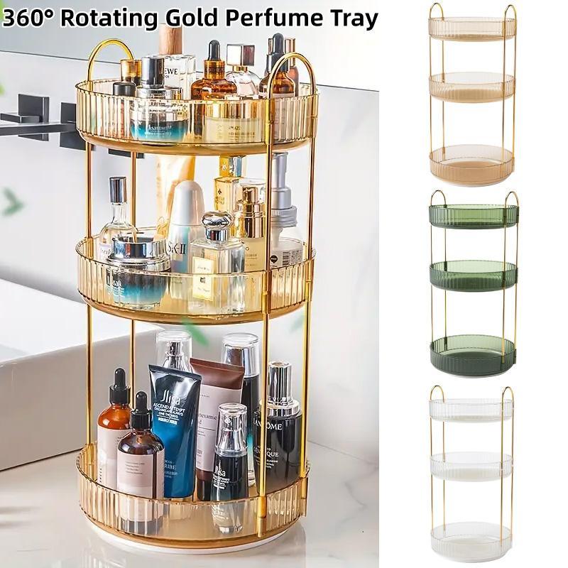 Rotating Cosmetic Organiser Home Storage Shelf Box for Makeup and Beauty Product - Green V528-ROTATE-GREEN-814714