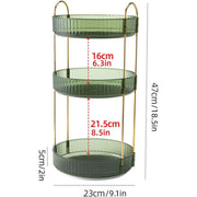 Rotating Cosmetic Organiser Home Storage Shelf Box for Makeup and Beauty Product - Green V528-ROTATE-GREEN-814714