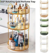 Rotating Cosmetic Organiser Home Storage Shelf Box for Makeup and Beauty Product - White V528-ROTATE-WHITE-162508