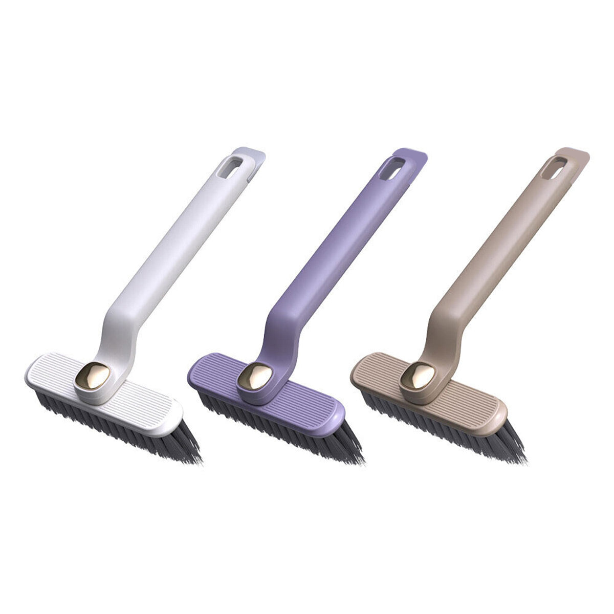 Multi-Functional Rotary Cleaning Brush Hard Bristle Slot Seam Wall Tile Brush - Purple V528-ROTATING-CLEANING-BRUSH-884854