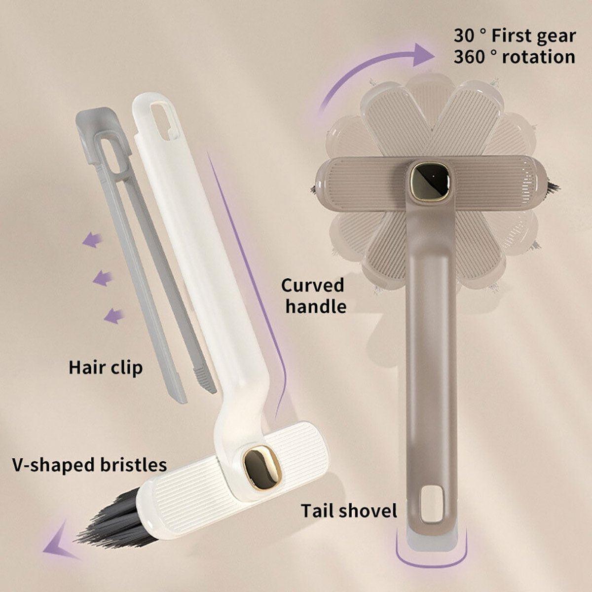 Multi-Functional Rotary Cleaning Brush Hard Bristle Slot Seam Wall Tile Brush - White V528-ROTATING-CLEANING-BRUSH-927731