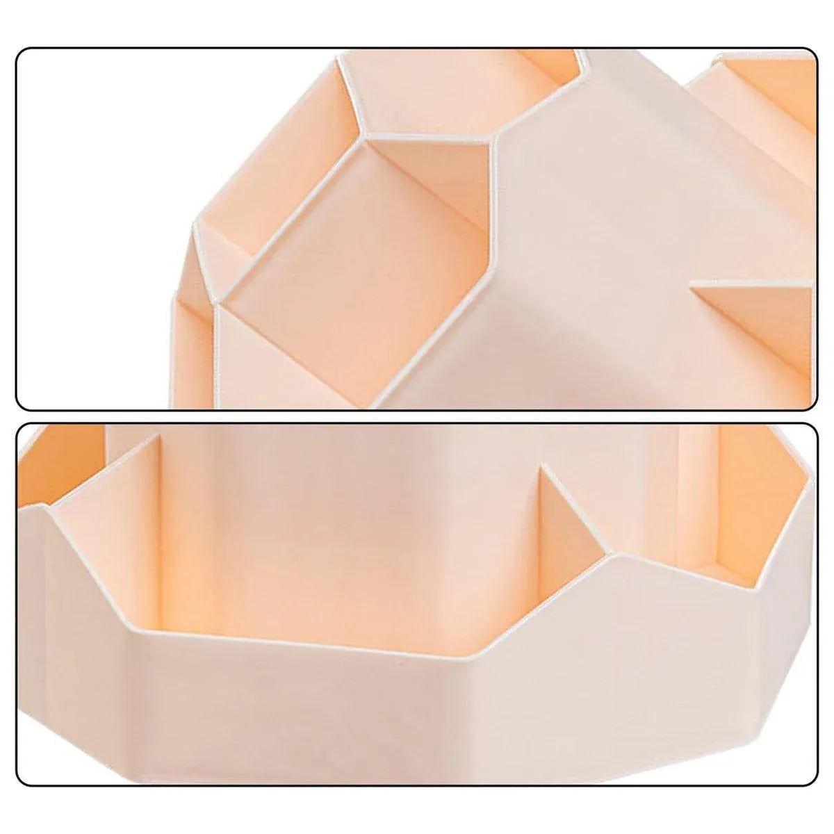 360 Degree Rotating Large Capacity Pen Holder Plastic Desktop Office Student Organizer V528-ROTATING-PEN-HOLDER-PINK-641258