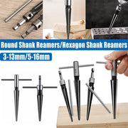 Round Shank Hexagon Shank T Handle Taper Reamer Tool for Drilling and Boring - Round Shank Reamer(3-13mm) V528-ROUND-SHANK-REAMER-3-13MM-484055