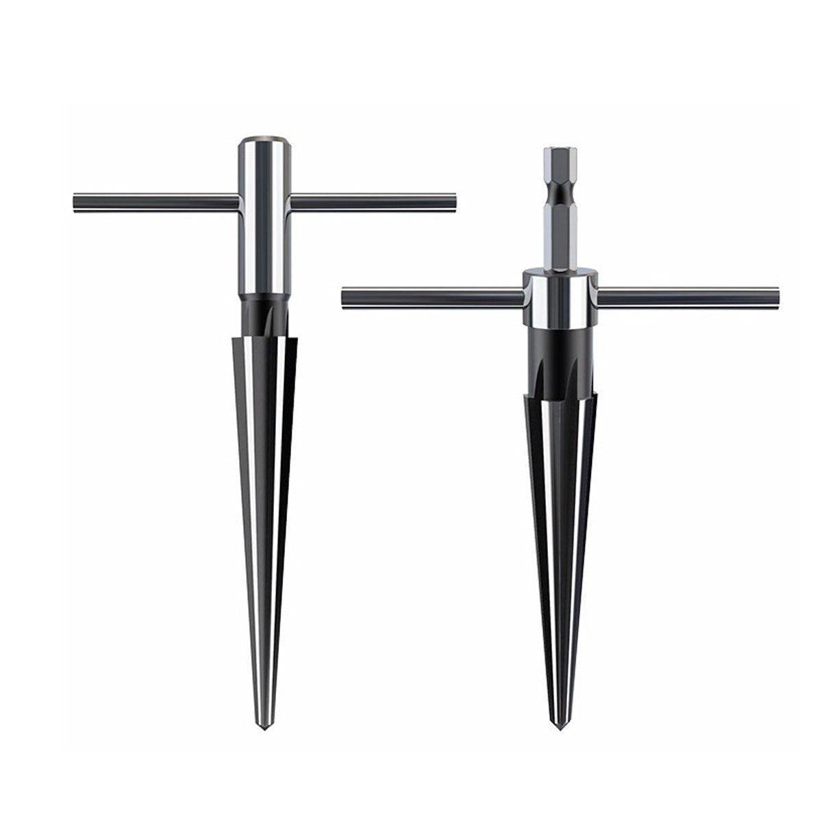 Round Shank Hexagon Shank T Handle Taper Reamer Tool for Drilling and Boring - Round Shank Reamer(3-13mm) V528-ROUND-SHANK-REAMER-3-13MM-484055