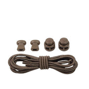 No Tie Elastic Shoelaces with Toggle Locks for Sneakers Running Walking Shoes - Black V528-ROUNDLACES-BLACK-17936