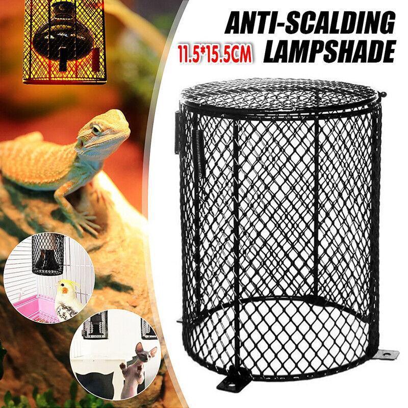Round Reptile Heat Lamp Light Bulb Mesh Cage Protector Enclosure 11.5X15.5Cm Au V528-ROUNDREPTILEHEAT-363755
