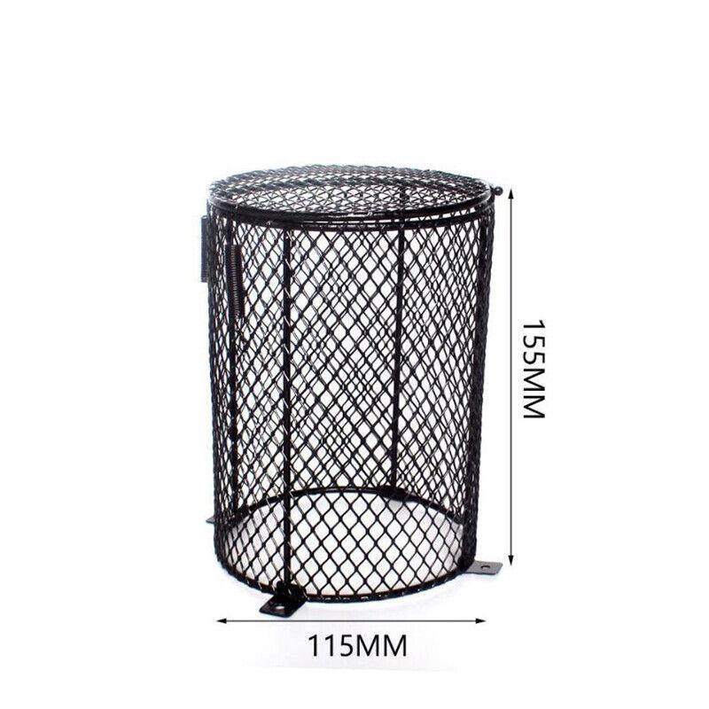 Round Reptile Heat Lamp Light Bulb Mesh Cage Protector Enclosure 11.5X15.5Cm Au V528-ROUNDREPTILEHEAT-363755