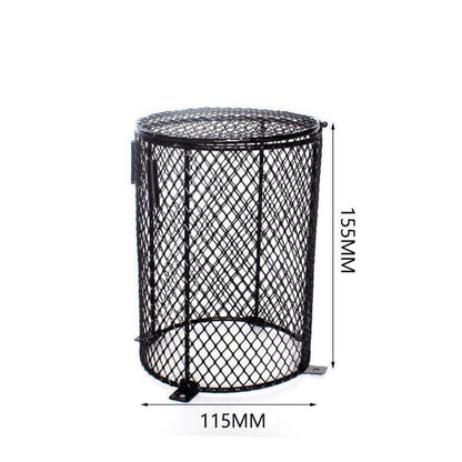 Round Reptile Heat Lamp Light Bulb Mesh Cage Protector Enclosure 11.5X15.5Cm Au V528-ROUNDREPTILEHEAT-363755