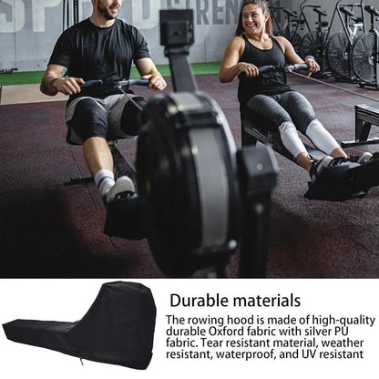 Waterproof Rowing Machine Cover Dustproof Protective Cover for Rowing Machines V528-ROWING-MACHINE-COVER-BLACK-620874