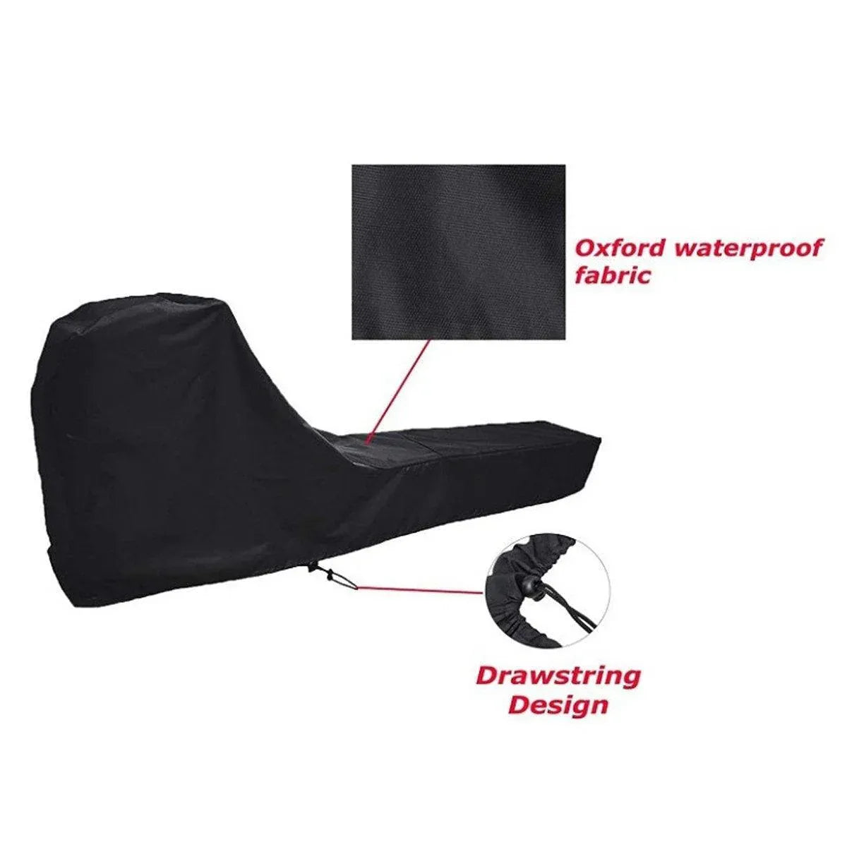 Waterproof Rowing Machine Cover Dustproof Protective Cover for Rowing Machines V528-ROWING-MACHINE-COVER-BLACK-620874