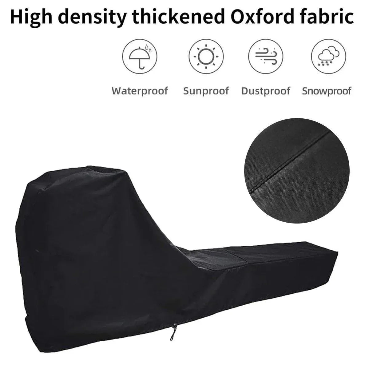 Waterproof Rowing Machine Cover Dustproof Protective Cover for Rowing Machines V528-ROWING-MACHINE-COVER-BLACK-620874