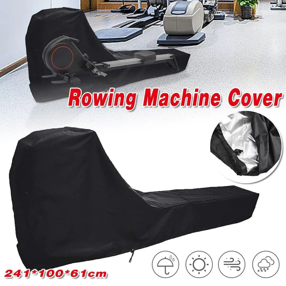 Waterproof Rowing Machine Cover Dustproof Protective Cover for Rowing Machines V528-ROWING-MACHINE-COVER-BLACK-620874