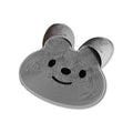 Silicone Foot Scrubber Rabbit Tub Mat Suction Cup Exfoliating Brush Cleaning Mat - Grey V528-RUB-FEET-GREY-162412