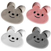 Silicone Foot Scrubber Rabbit Tub Mat Suction Cup Exfoliating Brush Cleaning Mat - Khaki V528-RUB-FEET-KHAKI-337048