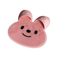 Silicone Foot Scrubber Rabbit Tub Mat Suction Cup Exfoliating Brush Cleaning Mat - Pink V528-RUB-FEET-PINK-464425