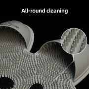 Silicone Foot Scrubber Rabbit Tub Mat Suction Cup Exfoliating Brush Cleaning Mat - White V528-RUB-FEET-WHITE-961280
