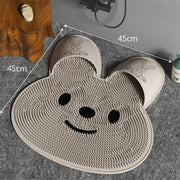 Silicone Foot Scrubber Rabbit Tub Mat Suction Cup Exfoliating Brush Cleaning Mat - White V528-RUB-FEET-WHITE-961280