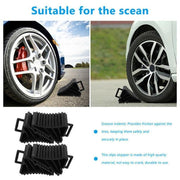 4Pcs Heavy Wheel Chock Tough Chocks Stops Car Trailer Boat Caravan Au Stock V528-RUBBER-4PCS-96226