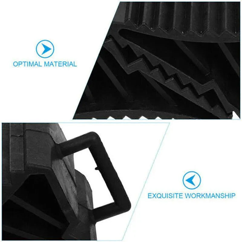4Pcs Heavy Wheel Chock Tough Chocks Stops Car Trailer Boat Caravan Au Stock V528-RUBBER-4PCS-96226