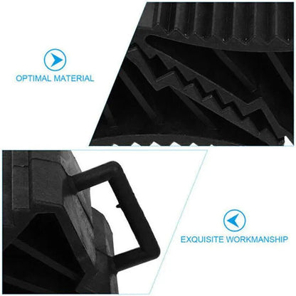 4Pcs Heavy Wheel Chock Tough Chocks Stops Car Trailer Boat Caravan Au Stock V528-RUBBER-4PCS-96226