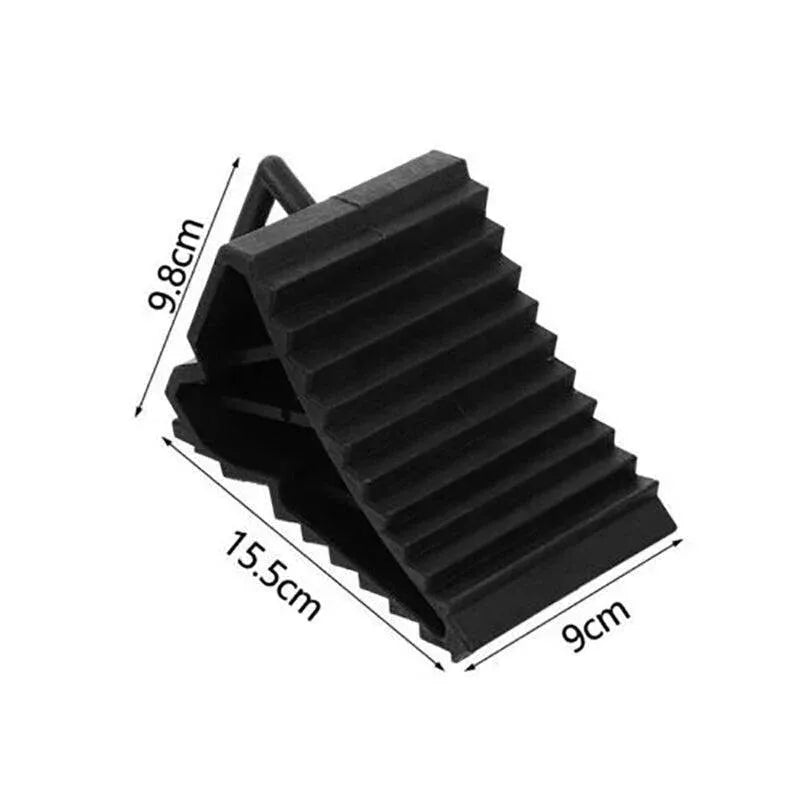 4Pcs Heavy Wheel Chock Tough Chocks Stops Car Trailer Boat Caravan Au Stock V528-RUBBER-4PCS-96226