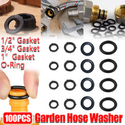 100pcs Silicone Rubber Seal Gasket Ring for Pipe Fitting Water Leak Proof - 1/2 inch Gasket V528-RUBBER-GASKET-100PCS-4-201009