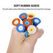 83mm Rubber Golf Tees 30PCS - Colourful Durable Plastic Tees with Soft Cushion Top V528-RUBBERCUSHION-30PCS-489604