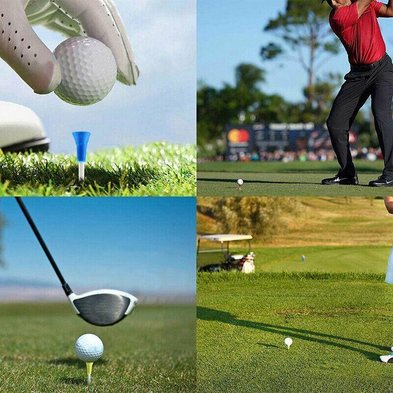 83mm Rubber Golf Tees 30PCS - Colourful Durable Plastic Tees with Soft Cushion Top V528-RUBBERCUSHION-30PCS-489604