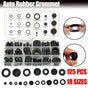 125Pcs Rubber Grommet Set-Assorted Fastener Kit 18 Popular Sizes V528-RUBBERGROMMET-125PCS-90220