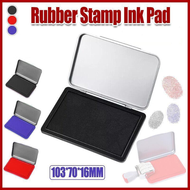 Ink Pad for Rubber Stamps and Fingerprint Crafts Non Toxic Ink for Office and DIY Use - Red V528-RUBBERSTAMP-RED-809184