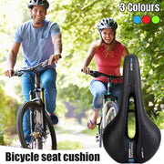MTB Saddle Hollow Comfort Bicycle Seat Universal Cushion Soft Riding Saddle - Blue V528-SADDLE-BLUE-515910
