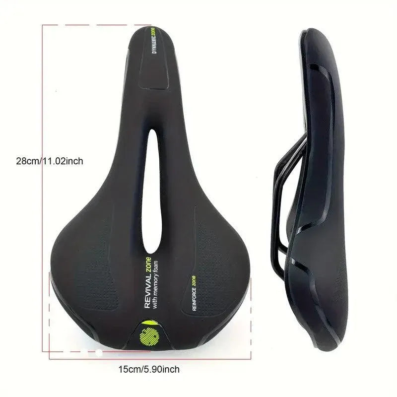 MTB Saddle Hollow Comfort Bicycle Seat Universal Cushion Soft Riding Saddle - Blue V528-SADDLE-BLUE-515910
