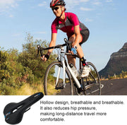MTB Saddle Hollow Comfort Bicycle Seat Universal Cushion Soft Riding Saddle - Blue V528-SADDLE-BLUE-515910