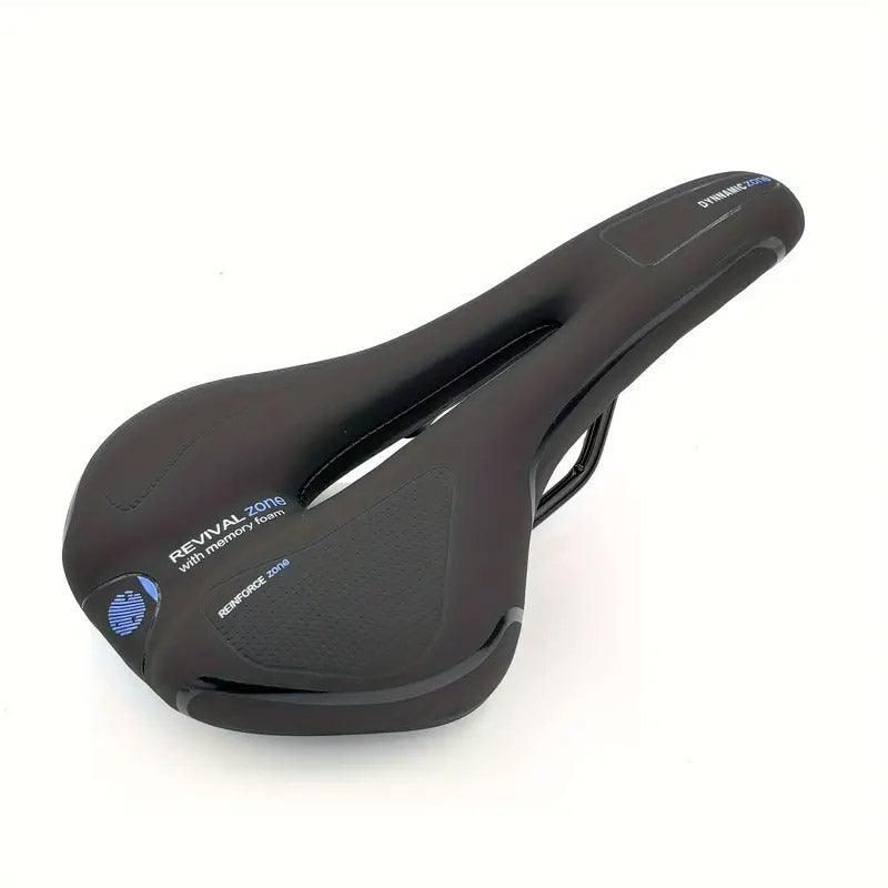 MTB Saddle Hollow Comfort Bicycle Seat Universal Cushion Soft Riding Saddle - Blue V528-SADDLE-BLUE-515910